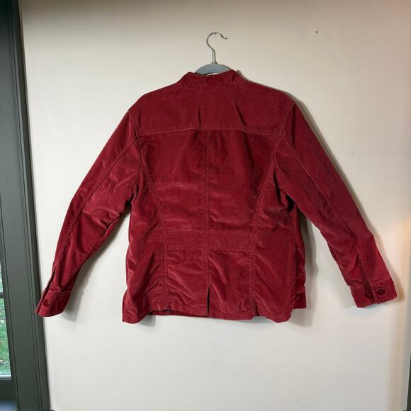 L.L. Bean Corduroy Blazer Jacket SZ XL Rust Fall Equestrian Academia VTG Stretch - Picture 2 of 13